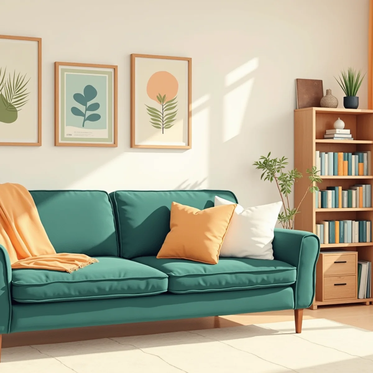 A bright living room